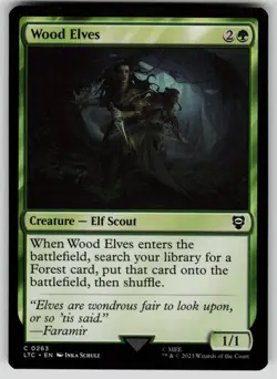 Wood Elves Commander: The Lord of the Rings 263 MTG NM - Image 1