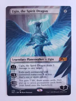 MTG Ugin, the Spirit Dragon (Borderless) Core Set 2021 Regular NM - Image 1