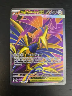 Mega Skarmory EX 106/088 Secret Rare Perfect Order Pokemon TCG Card POR EN Holo - Image 1