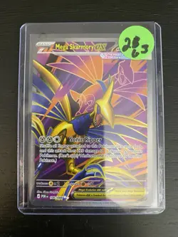 Mega Skarmory EX 106/088 Secret Rare Perfect Order Pokemon TCG Card POR EN Holo - Image 3