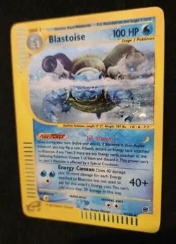 Pokemon Blastoise 004/165 Expedition Base Set Holo Rare English Card LP - Image 2