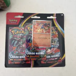 Pokemon x1 Chaos Rising 3 Pack Blister Factory Sealed - Charmelon Promo - Image 1