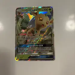 Pokemon Card - Leafeon GX SM146 - Black Star Promo - Ultra Rare - NM - Image 1