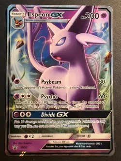 Pokemon Espeon GX SM35 Black Star Promo Holo Ultra Rare LP - Image 1