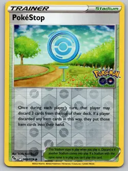 PokeStop Pokemon GO 068/078 Reverse Holo LP - Image 1