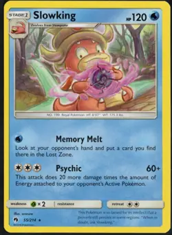 Slowking 55/214 Rare Lost Thunder Pokemon Near Mint - Image 1