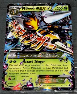 POKEMON M Beedrill EX XY158 XY HAZARD STINGER Holo LP - Image 1