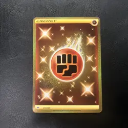 Pokemon TCG Gold Fighting Energy 233/198 Chilling Reign Secret Rare NM - Image 1