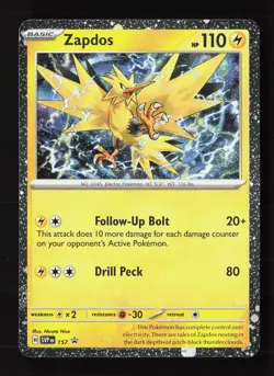 Zapdos 157 Holo Promo Scarlet & Violet Promo Pokemon Near Mint - Image 1