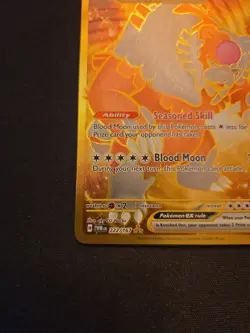 Pokemon TCG Bloodmoon Ursaluna EX Twilight Masquerade Hyper Rare 222/167 - Image 5