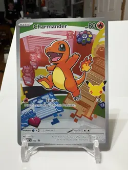 Pokemon Charmander 038 Mega Evolution Promo 80 HP Basic Holo Promo ENG 2026 - Image 1