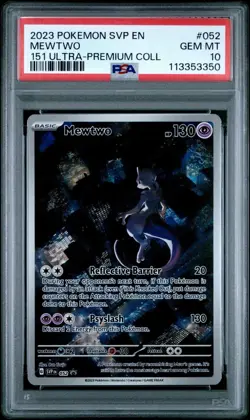 PSA 10 Mewtwo Scarlet & Violet Promo #52 151 UPC Pokemon SERIAL NUMBER REPETITIO - Image 2
