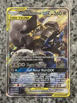Pokemon TCG Lucario & Melmetal Tag Team GX SM192 Holo Promo - Image 1