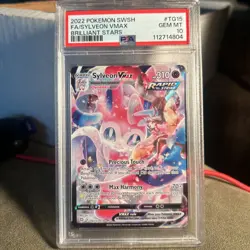 Pokemon TCG Sylveon VMAX PSA 10 2022 Brilliant Stars TG15/TG30 FA Holo EN - Image 1