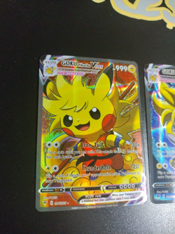 Pikachu Goku Dragon Ball Z/ Cute Cosplay Doujin Holo Demo Promo Cards Collectors - Image 2