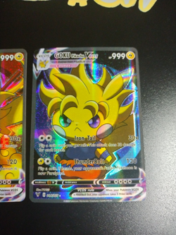 Pikachu Goku Dragon Ball Z/ Cute Cosplay Doujin Holo Demo Promo Cards Collectors - Image 3