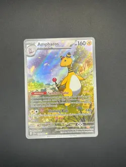 090/086 Ampharos Pokemon TCG Chaos Rising Illustration Rare Near Mint - Image 3