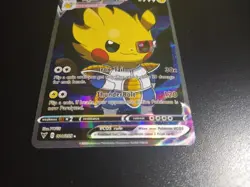 Vegeta Pikachu Full Art Pokemon Custom Card Dragon Ball Z Fanart Card Collectors - Image 4