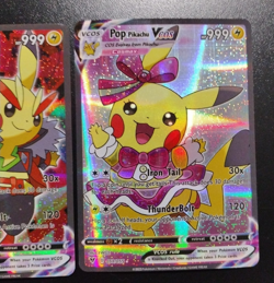 Pikachu Pop & Rock Pokemon Card VMAX ACG V Star Holo Cosplay Token SP - Image 3
