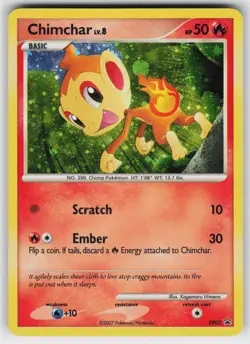 Chimchar DP02 Holo P Diamond and Pearl Promos Pokemon Moderately Played - Image 1