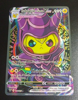 Pikachu Dark Magician Pokemon Card VMAX GX ACG Holo Cosplay Cute Full Art - Image 1