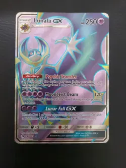 Pokemon Card Lunala GX 141/149 Holo Full Art Ultra Rare, Sun & Moon - Image 1
