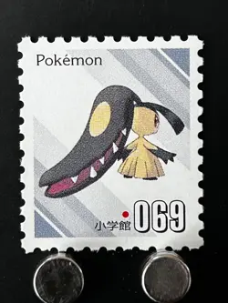 Mawile Pokemon Stamp Shogakukan Japanese Card TCG Nintendo Game Anime Japan - Image 1
