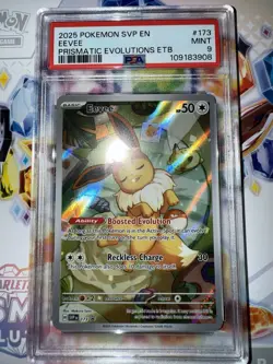 Pokemon TCG Prismatic Eevee ETB Promo Card #173 *MINT PSA 9* - Image 1