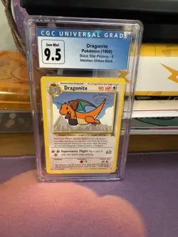 CGC 9.5 (Blue Lable) Dragonite # 5 WB Movie WOTC Black Star PROMO Pokemon Card - Image 1