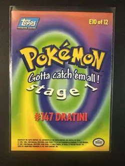 Dratini Dragonair Dragonite E10 E11 E12 Topps Movie Blue Pokemon Cards - Image 3
