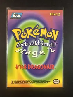 Dratini Dragonair Dragonite E10 E11 E12 Topps Movie Blue Pokemon Cards - Image 5