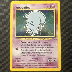 Wobbuffet Neo Discovery 16/75 Unlimited Edition Holo Card LP - Image 1