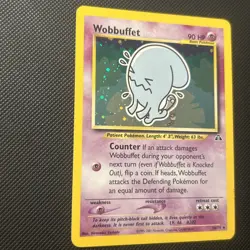 Wobbuffet Neo Discovery 16/75 Unlimited Edition Holo Card LP - Image 2