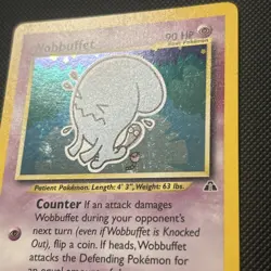 Wobbuffet Neo Discovery 16/75 Unlimited Edition Holo Card LP - Image 4