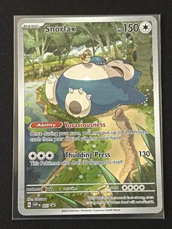 Pokemon TCG Snorlax 051 Sv: Scarlet & Violet Black Star Promo Holo Card - Image 1