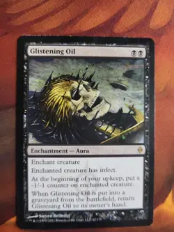 Glistening Oil New Phyrexian MP MTG - Image 1