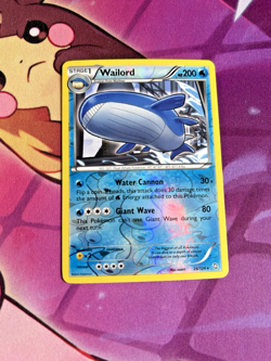 Wailord - 26/124 [Dragons Exalted] Pokemon TCG - REVERSE HOLO - RARE - NM - Image 1