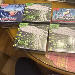 ETB Pokemon Lot , Perfect Order And Chaos Rising And Build & Battle Set - Image 1