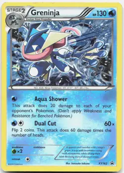 Greninja XY162 Holo Promo XY Promo Pokemon Cosmo Holo lp/MP - Image 1