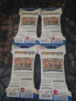 4x Pokemon TCG BREAKpoint Sleeved Booster Packs NEW SEALED POKEMON - Image 2
