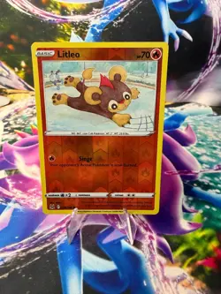 LITLEO 028/196 LOST ORIGIN Reverse Holo Common Pokemon - Image 1