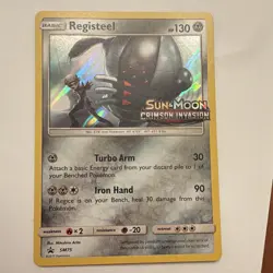 The Pokemon Company Registeel SM75 Prerelease Promo Holo ENG SM Crimson Invasion - Image 1