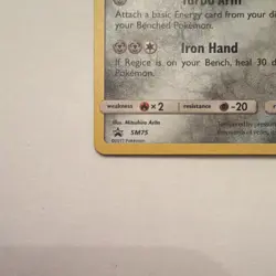 The Pokemon Company Registeel SM75 Prerelease Promo Holo ENG SM Crimson Invasion - Image 4