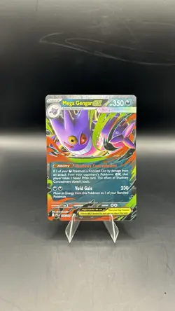 Pokemon TCG Mega Gengar Ex 056/094 Phantasmal Flames Holo Rare Near Mint NM - Image 1