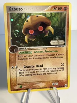 Pokemon TCG Kabuto 36/92 Stamped Reverse Holo Ex Legend Maker SWIRL - Image 2
