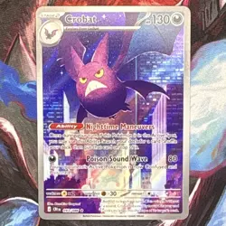 Nintendo Pokemon TCG Crobat 093/189 Chaos Rising Holo Rare Stage 2 130 HP - Image 1