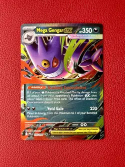 Mega Gengar ex 056/094 Double Rare Phantasmal Flames Pokemon Near Mint - Image 1
