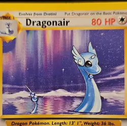 Pokemon TCG Dragonair 22/130 ☆ Rare Base Set Vintage LP - Image 3