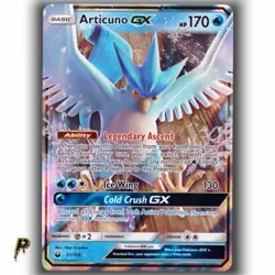 2018 Pokemon Celestial Storm Articuno GX 31/168 Ultra Rare Holo LP - Image 1