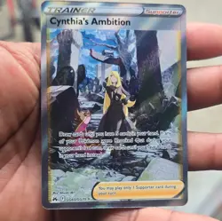 Pokemon Cynthia's Ambition GG60/GG70 Crown Zenith Galarian Gallery Holo Full Art - Image 3